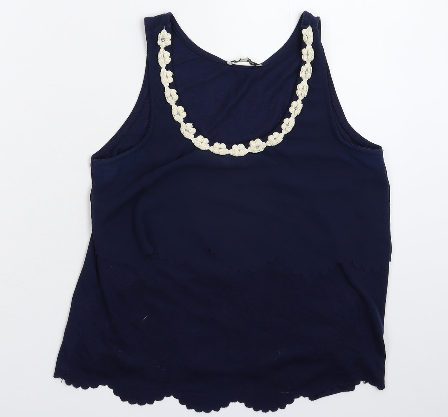 River Island Womens Blue   Basic Tank Size 10