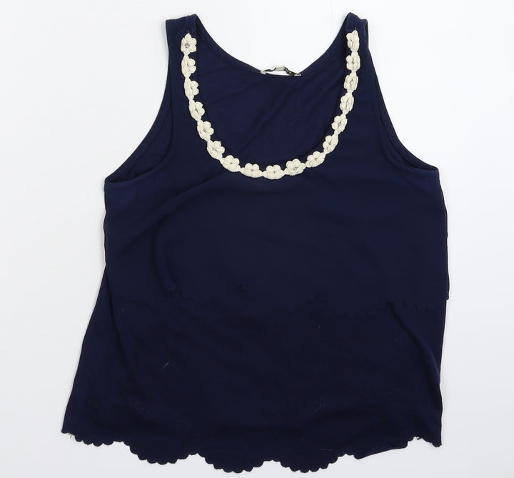 River Island Womens Blue   Basic Tank Size 10
