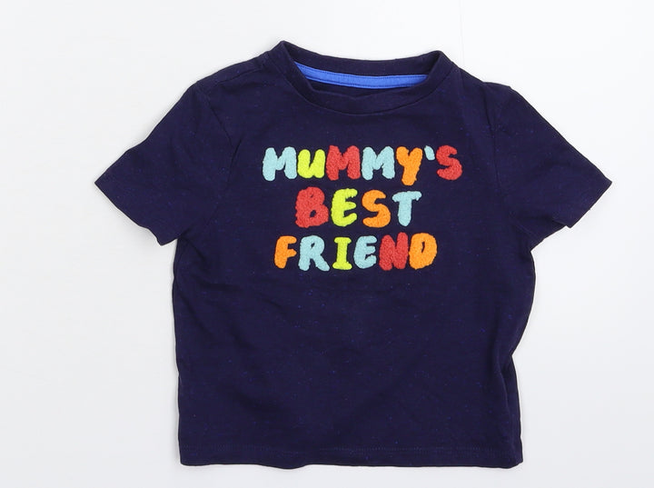 Very Baby Blue   Basic T-Shirt Size 9-12 Months