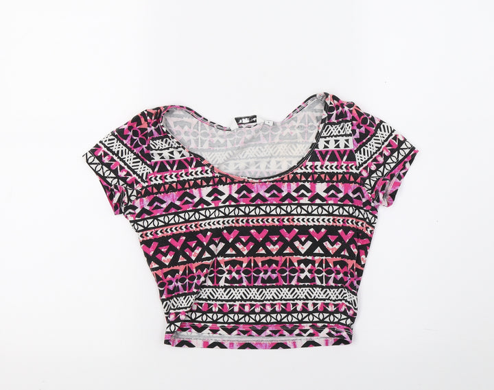 New Look Womens Pink Basic T-Shirt Size 8