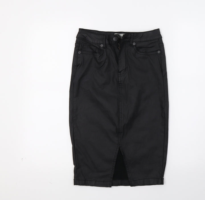 New Look Womens Black Pettiskirt Skirt Size 8