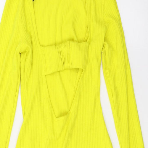 Missguided Womens Yellow   Jumper Dress  Size 10