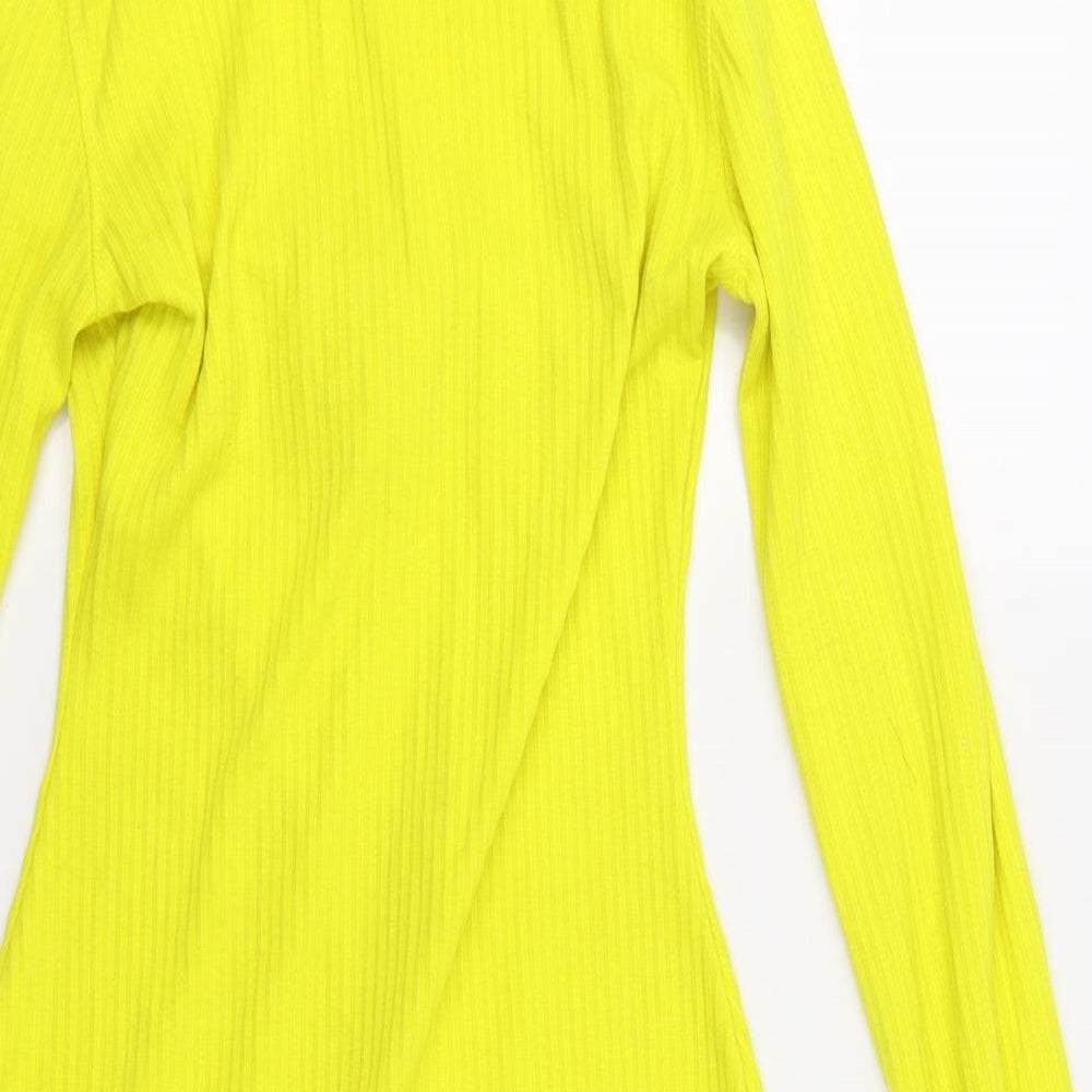 Missguided Womens Yellow   Jumper Dress  Size 10