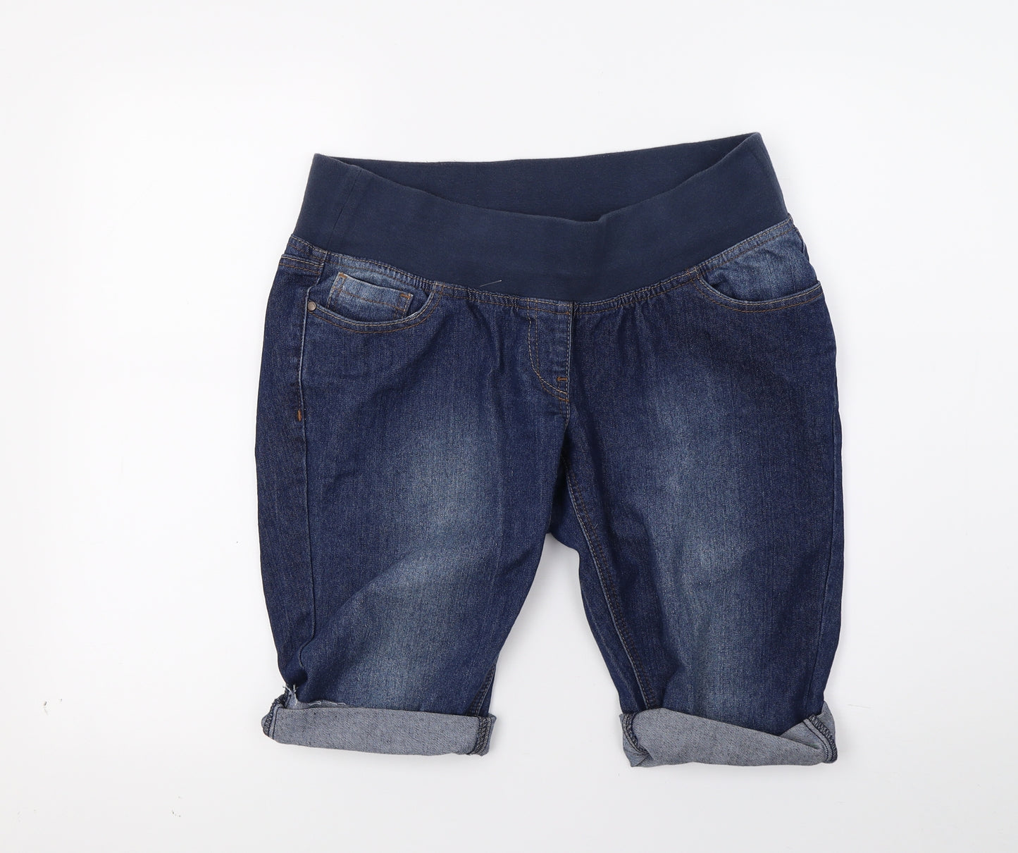 NEXT Womens Blue  Denim Bermuda Shorts Size 12