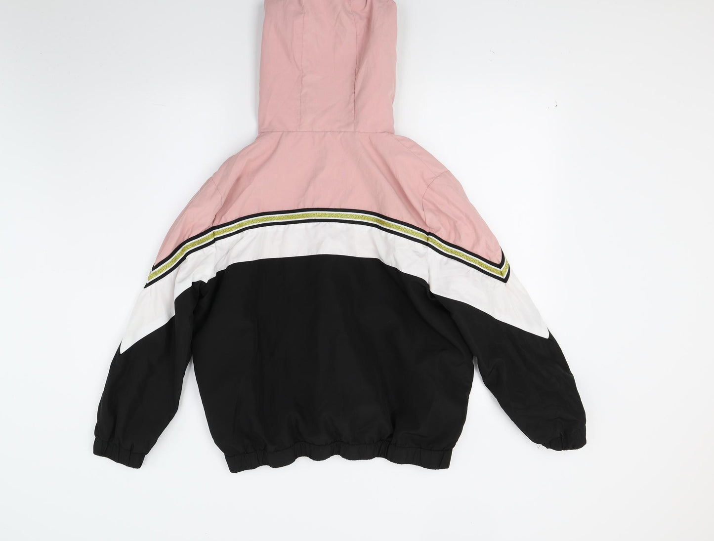 New Look Womens Black  Canvas Full Zip Hoodie Size M