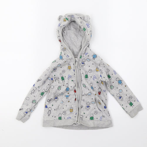 George Baby Grey   Pullover Jumper Size 12-18 Months  - SpaceMan Hoodie