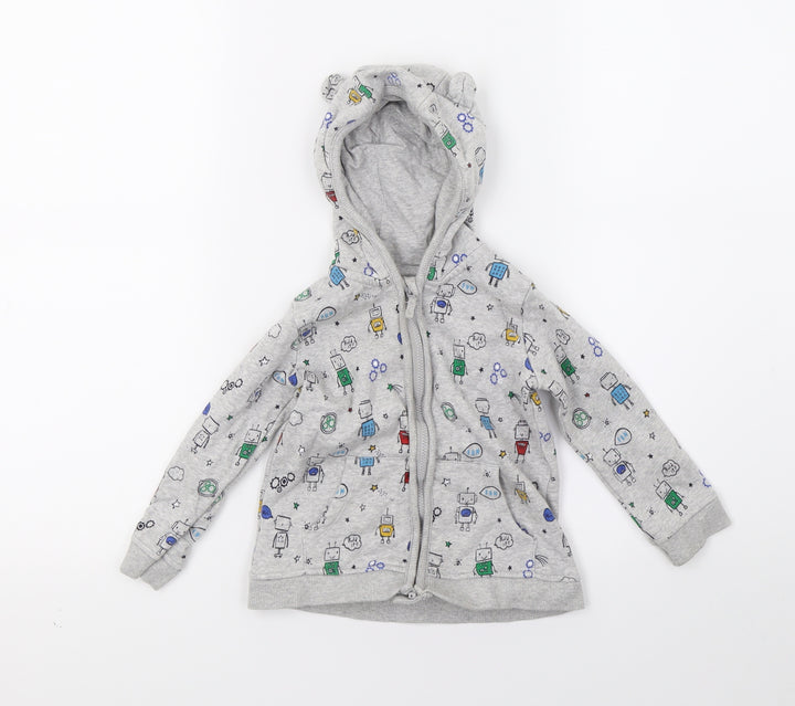 George Baby Grey   Pullover Jumper Size 12-18 Months  - SpaceMan Hoodie
