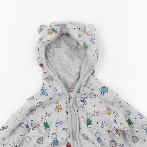 George Baby Grey   Pullover Jumper Size 12-18 Months  - SpaceMan Hoodie