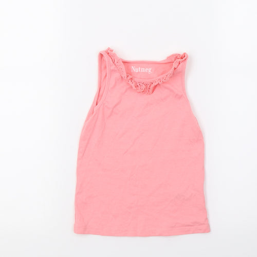 Nutmeg Girls Red   Basic Tank Size 3 Years