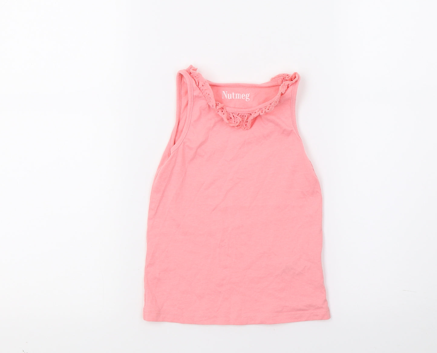 Nutmeg Girls Red   Basic Tank Size 3 Years