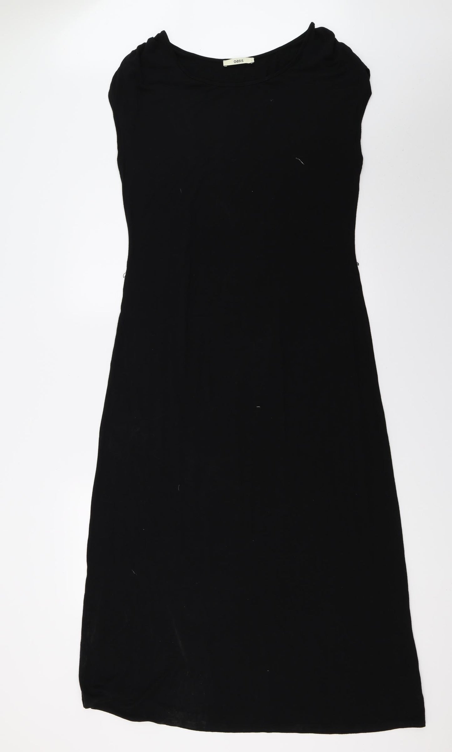 Oasis Womens Black  Jersey Tank Dress  Size L