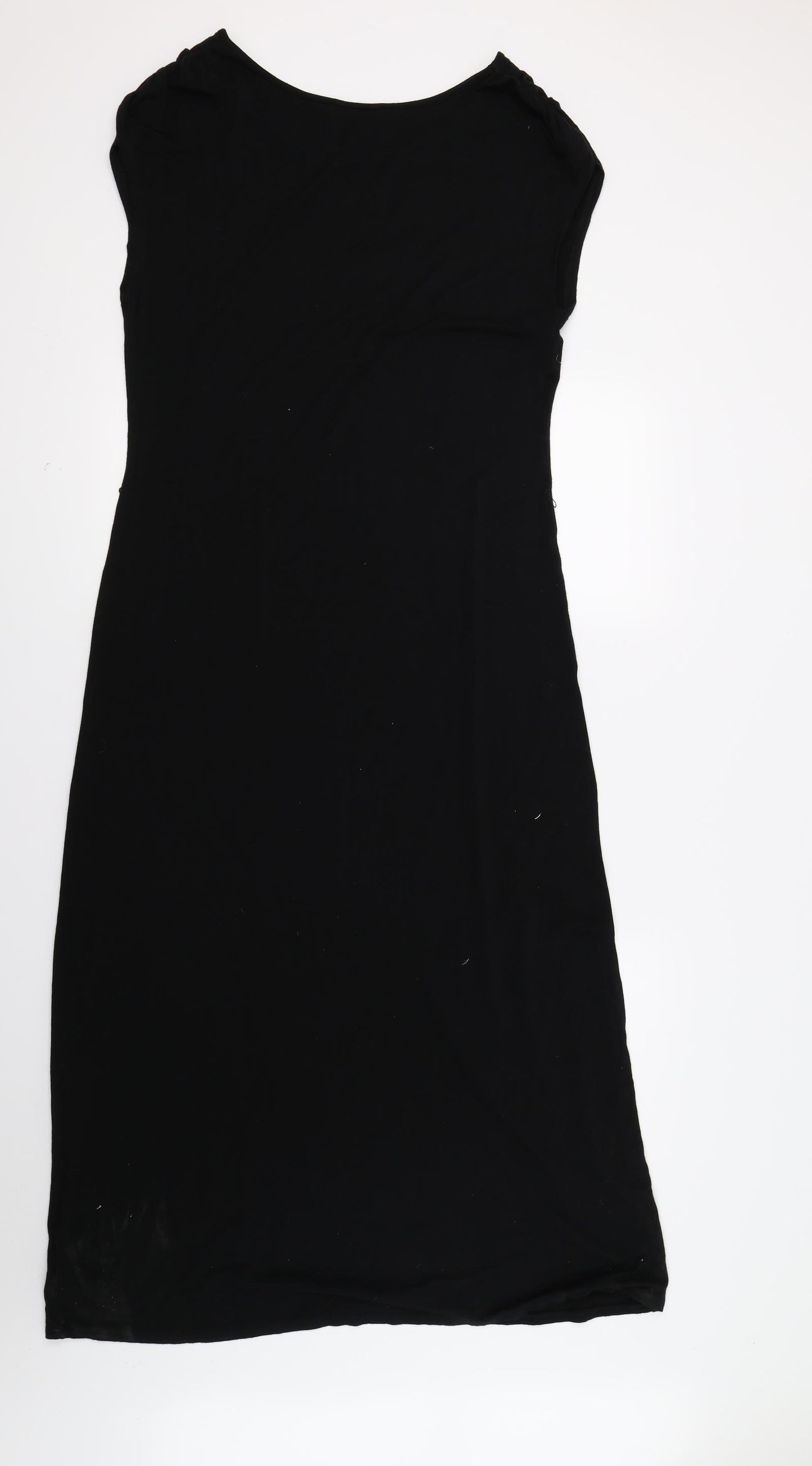 Oasis Womens Black  Jersey Tank Dress  Size L