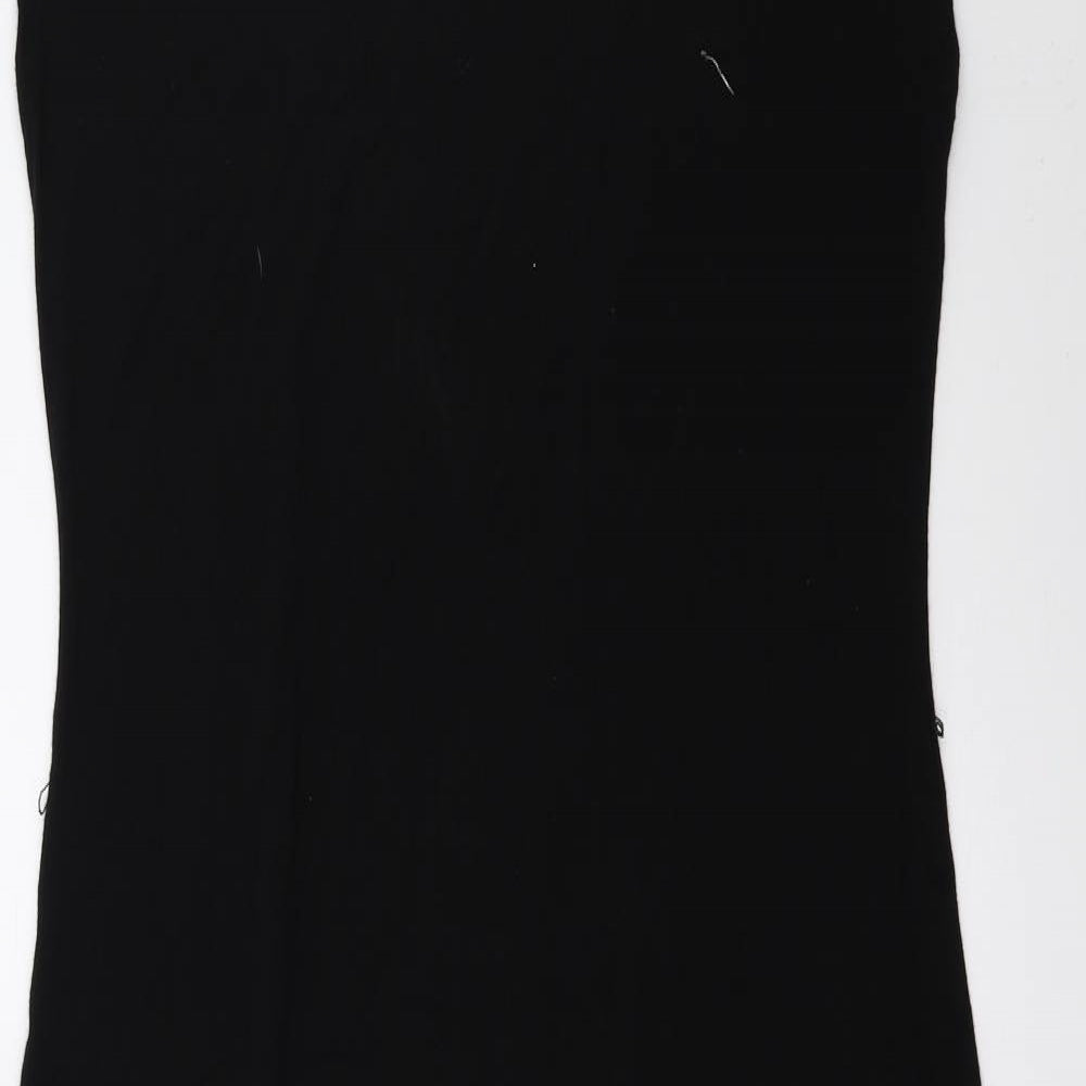 Oasis Womens Black  Jersey Tank Dress  Size L