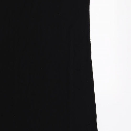 Oasis Womens Black  Jersey Tank Dress  Size L