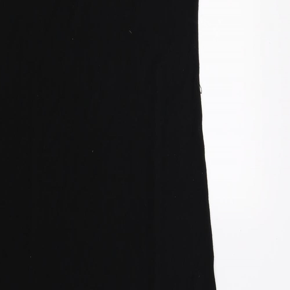 Oasis Womens Black  Jersey Tank Dress  Size L