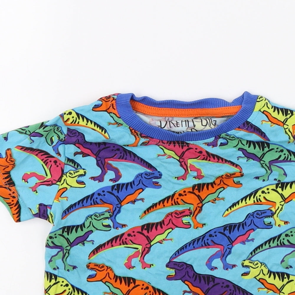 NEXT Boys Blue   Basic T-Shirt Size 2-3 Years  - DInosaur