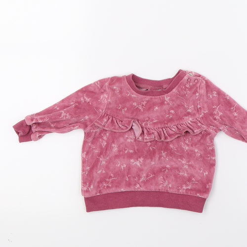 NEXT Baby Red  Fleece Pullover Jumper Size 0-3 Months