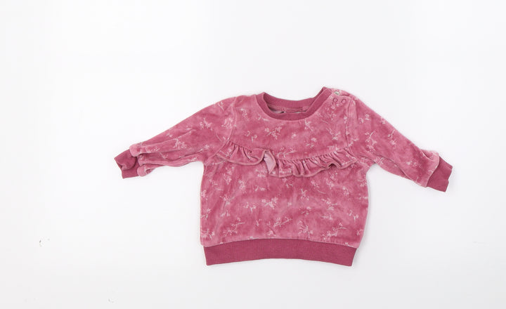 NEXT Baby Red  Fleece Pullover Jumper Size 0-3 Months