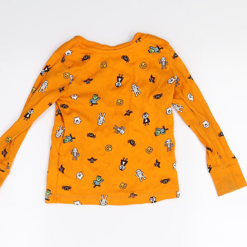 George Boys Orange   Pullover Sweatshirt Size 2-3 Years  - Robots