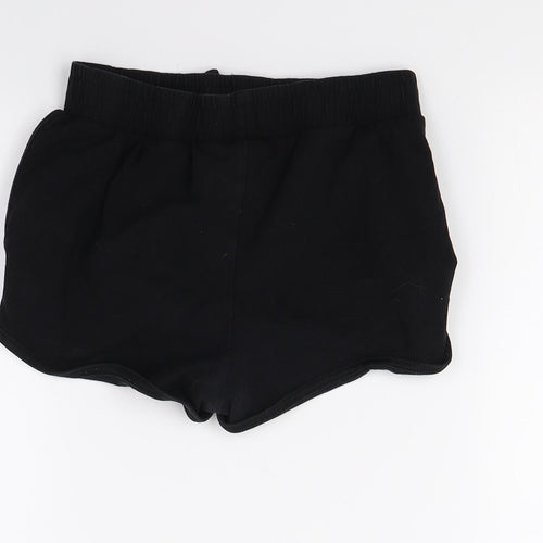 TU Girls Black  Jersey Cut-Off Shorts Size 9 Years