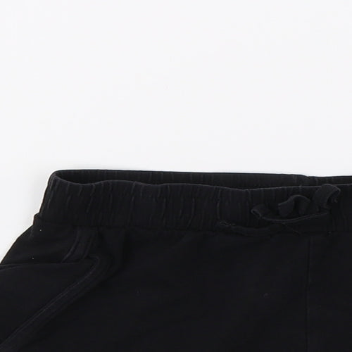 TU Girls Black  Jersey Cut-Off Shorts Size 9 Years