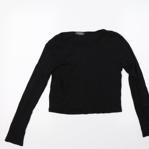 Primark Girls Black  Jersey Pullover Jumper Size 13 Years