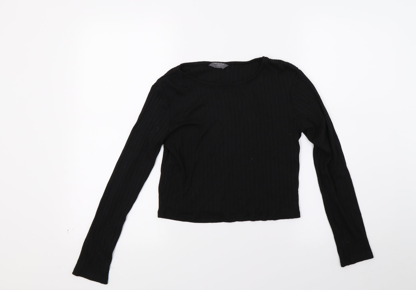 Primark Girls Black  Jersey Pullover Jumper Size 13 Years
