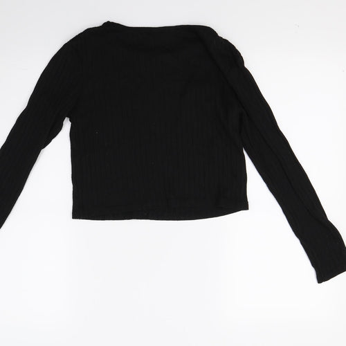 Primark Girls Black  Jersey Pullover Jumper Size 13 Years