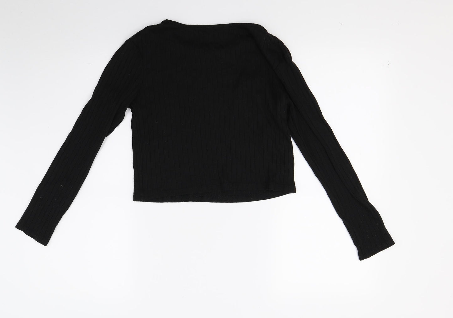 Primark Girls Black  Jersey Pullover Jumper Size 13 Years