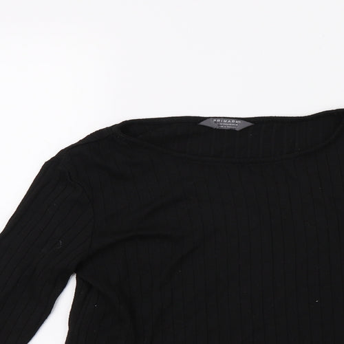 Primark Girls Black  Jersey Pullover Jumper Size 13 Years