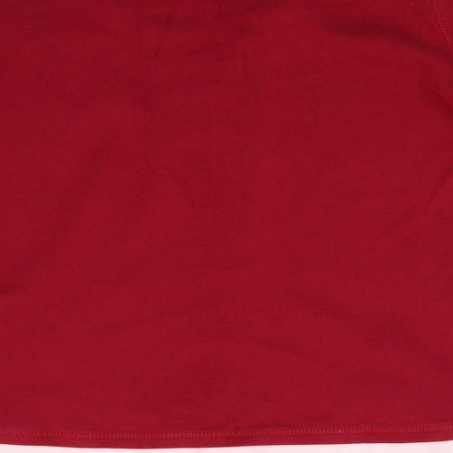 BHS Womens Red  Jersey Henley Sweatshirt Size 16