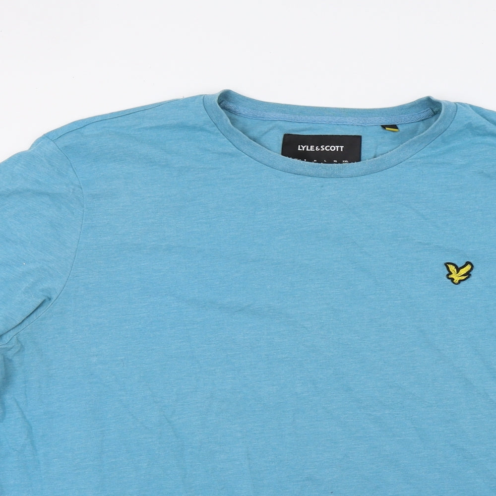 Lyle & Scott Mens Blue  Jersey  T-Shirt Size 2XL