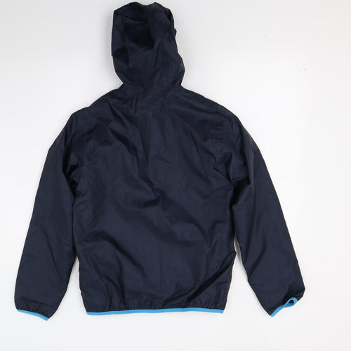 DECATHLON Boys Blue  Canvas Windbreaker Coat Size 12 Years