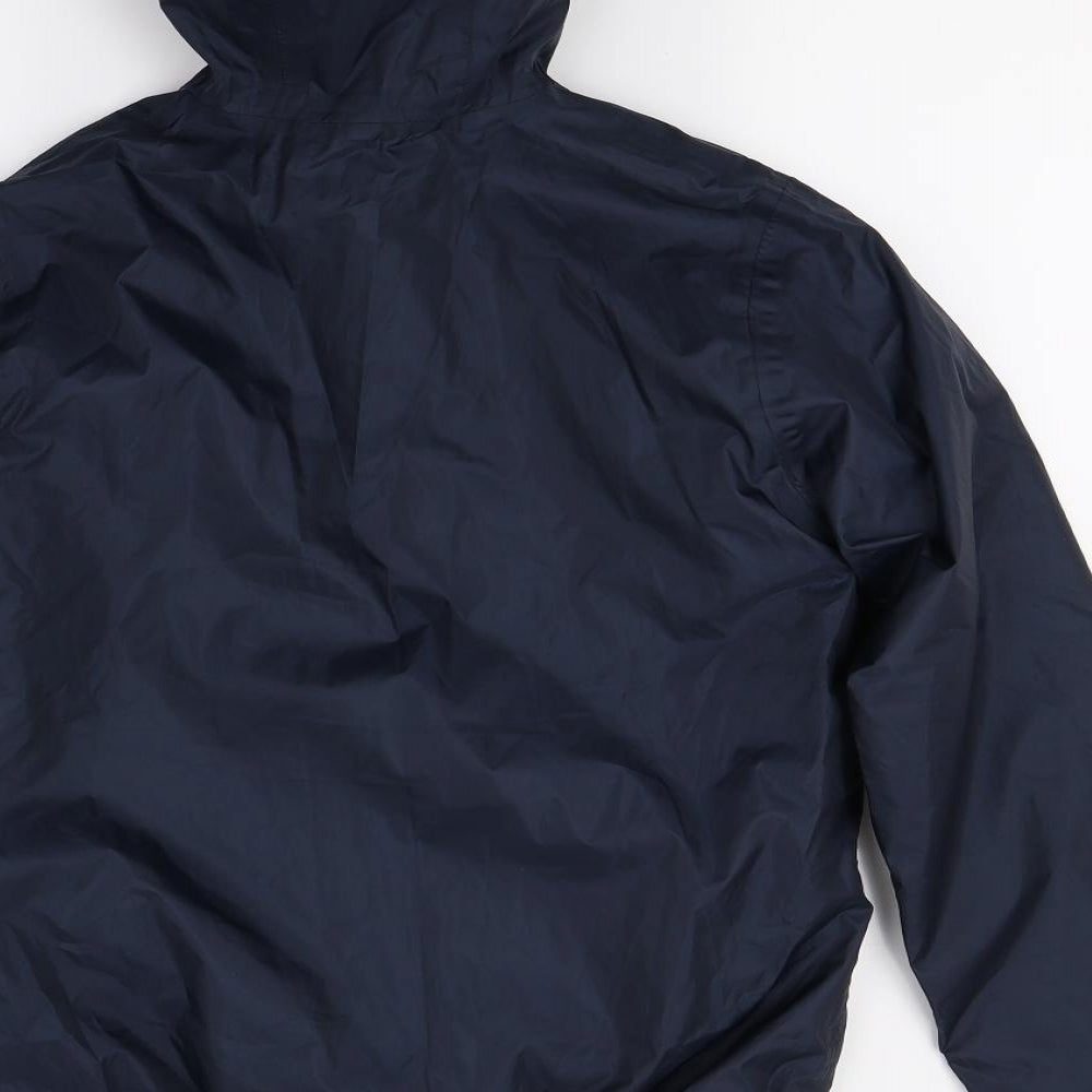 DECATHLON Boys Blue  Canvas Windbreaker Coat Size 12 Years