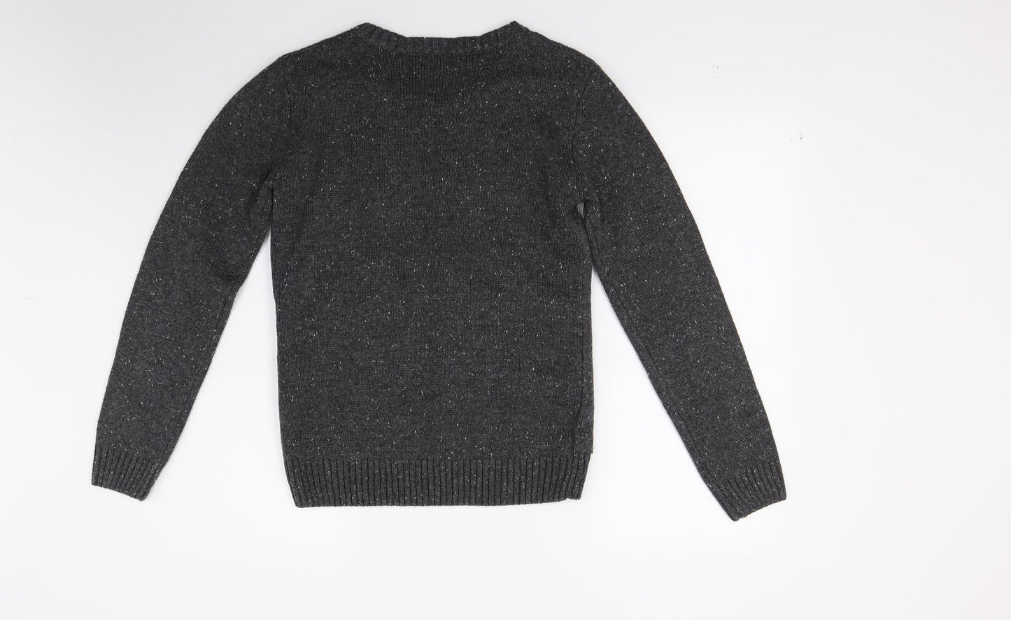 Matalan Girls Grey  Knit Pullover Jumper Size 13 Years  - This is not an xmas jumper