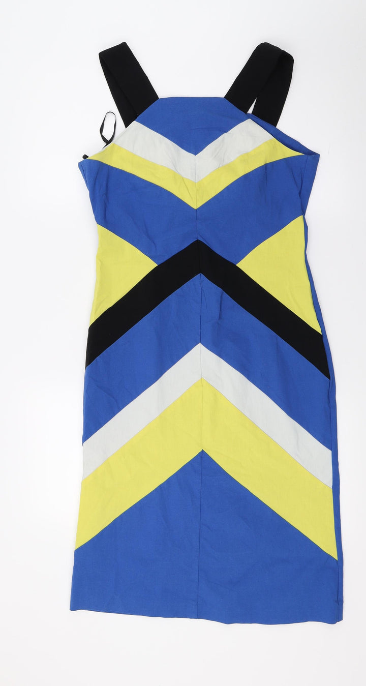 Star Womens Blue Pencil Dress Size 12