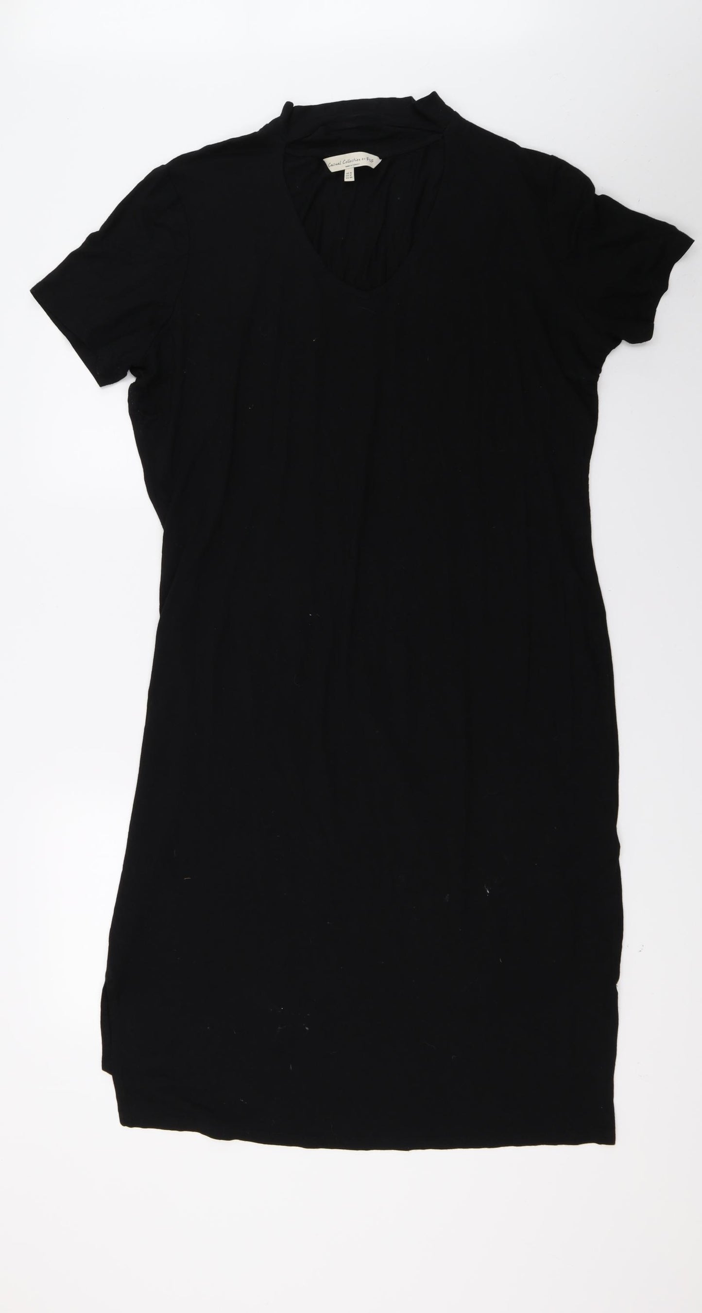 F&F Womens Black   T-Shirt Dress  Size 16