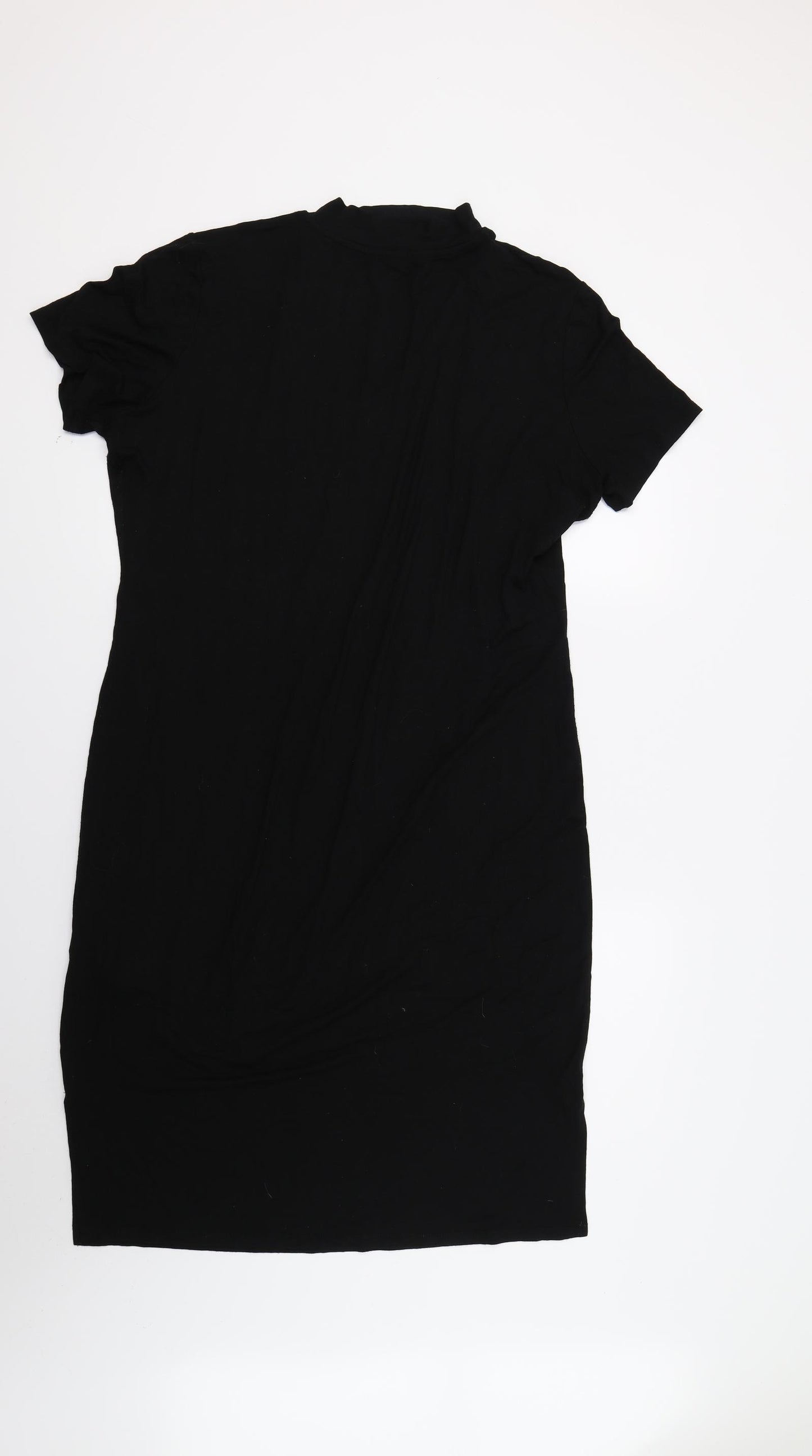 F&F Womens Black   T-Shirt Dress  Size 16