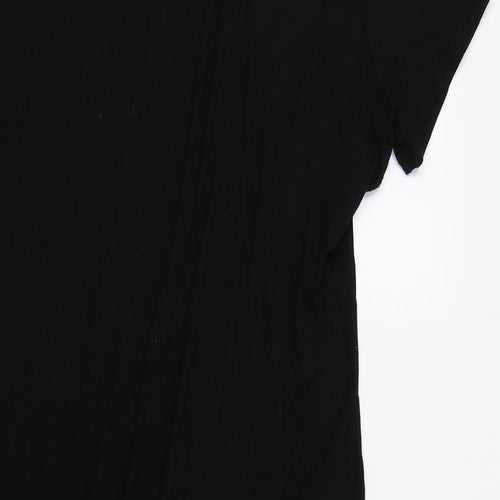 F&F Womens Black   T-Shirt Dress  Size 16