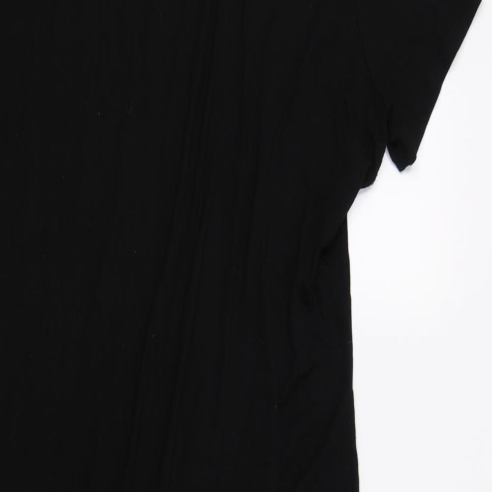 F&F Womens Black   T-Shirt Dress  Size 16