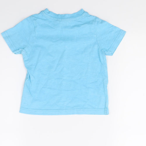 George Boys Blue   Basic T-Shirt Size 12-18 Months  - Chilled & cool