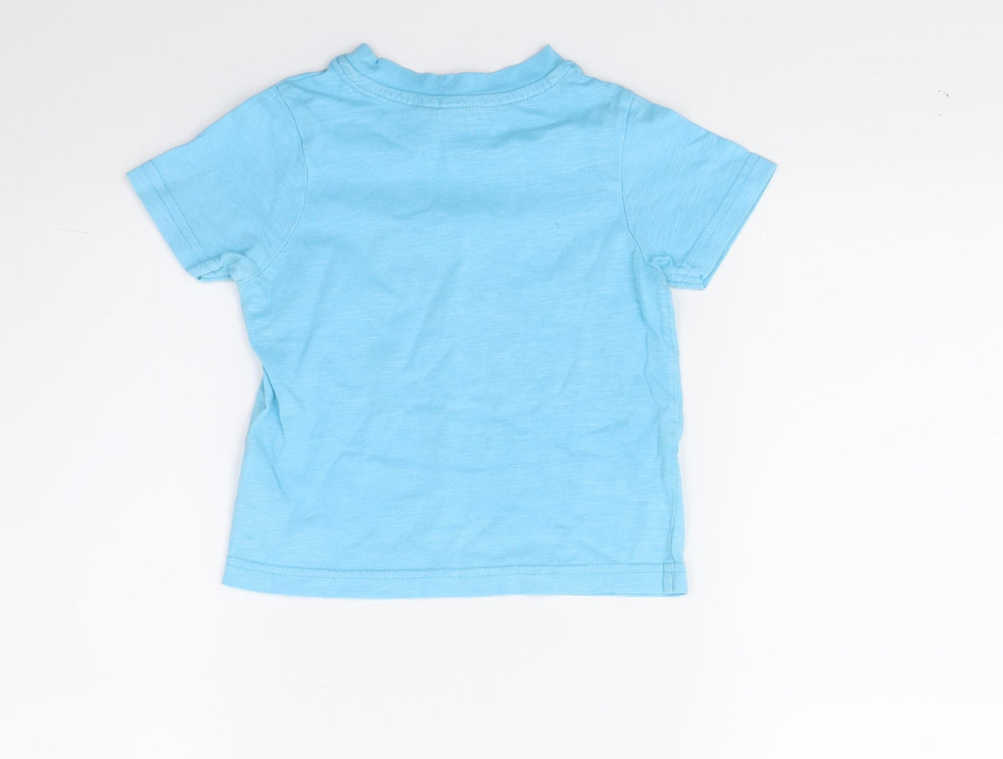 George Boys Blue   Basic T-Shirt Size 12-18 Months  - Chilled & cool