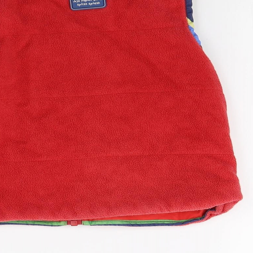 JoJo Maman Bébé Boys Red   Gilet Coat Size 2 Years