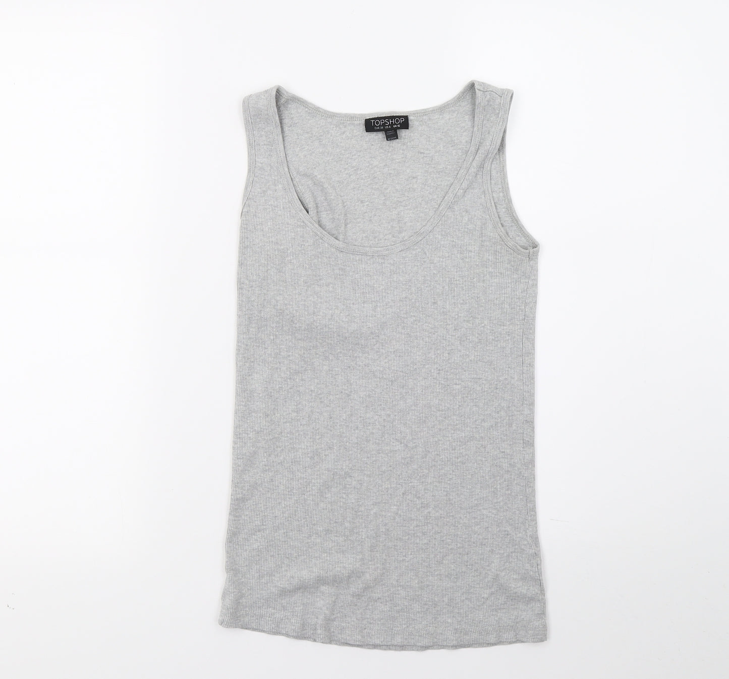 Top shop Womens Grey   Basic Tank Size 10