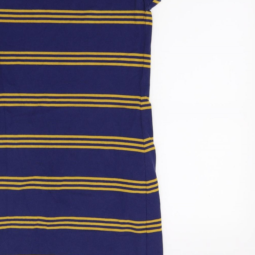 Manataray Womens Blue Striped  T-Shirt Dress  Size 10