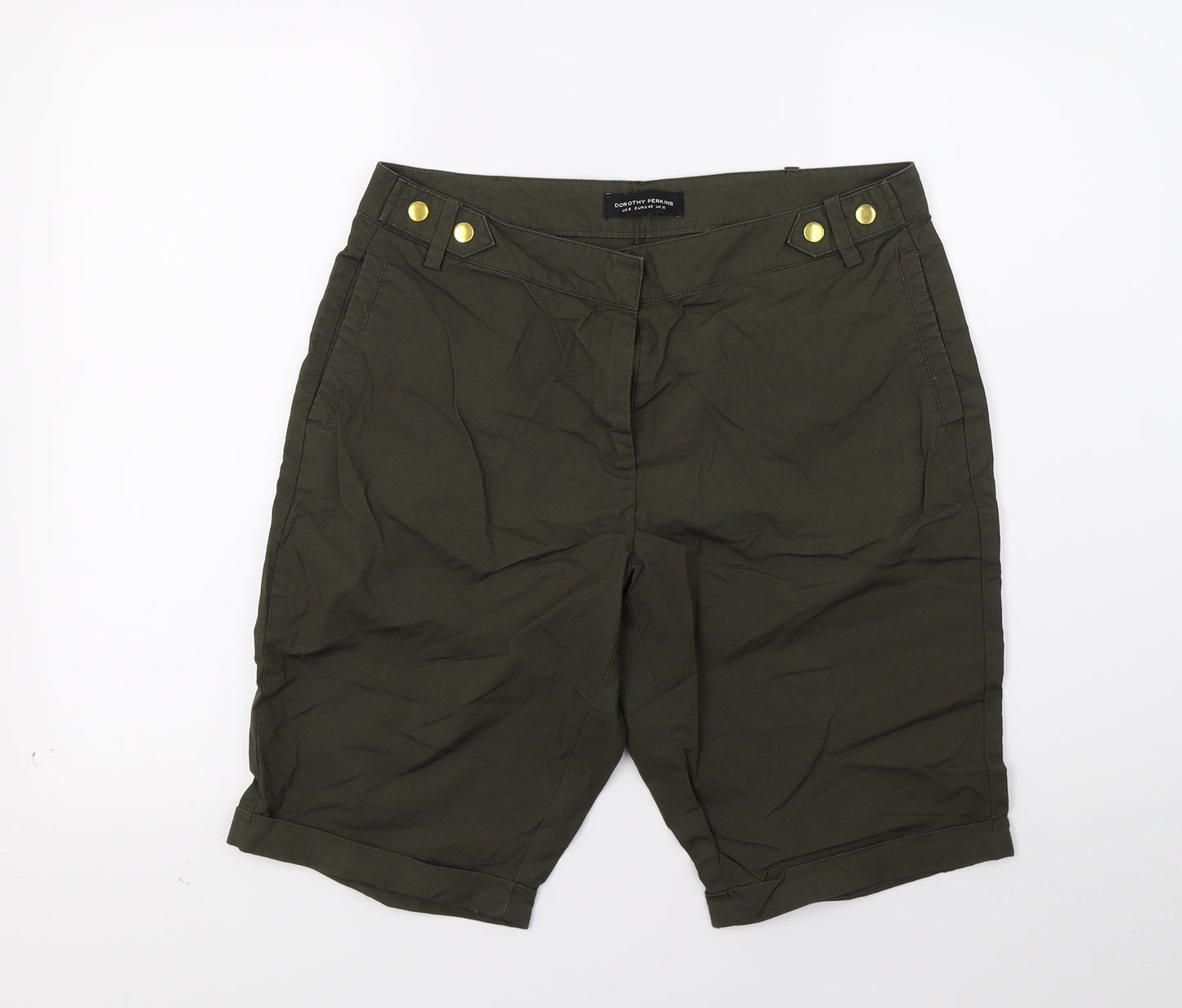 Dorothy Perkins Womens Green   Bermuda Shorts Size 12