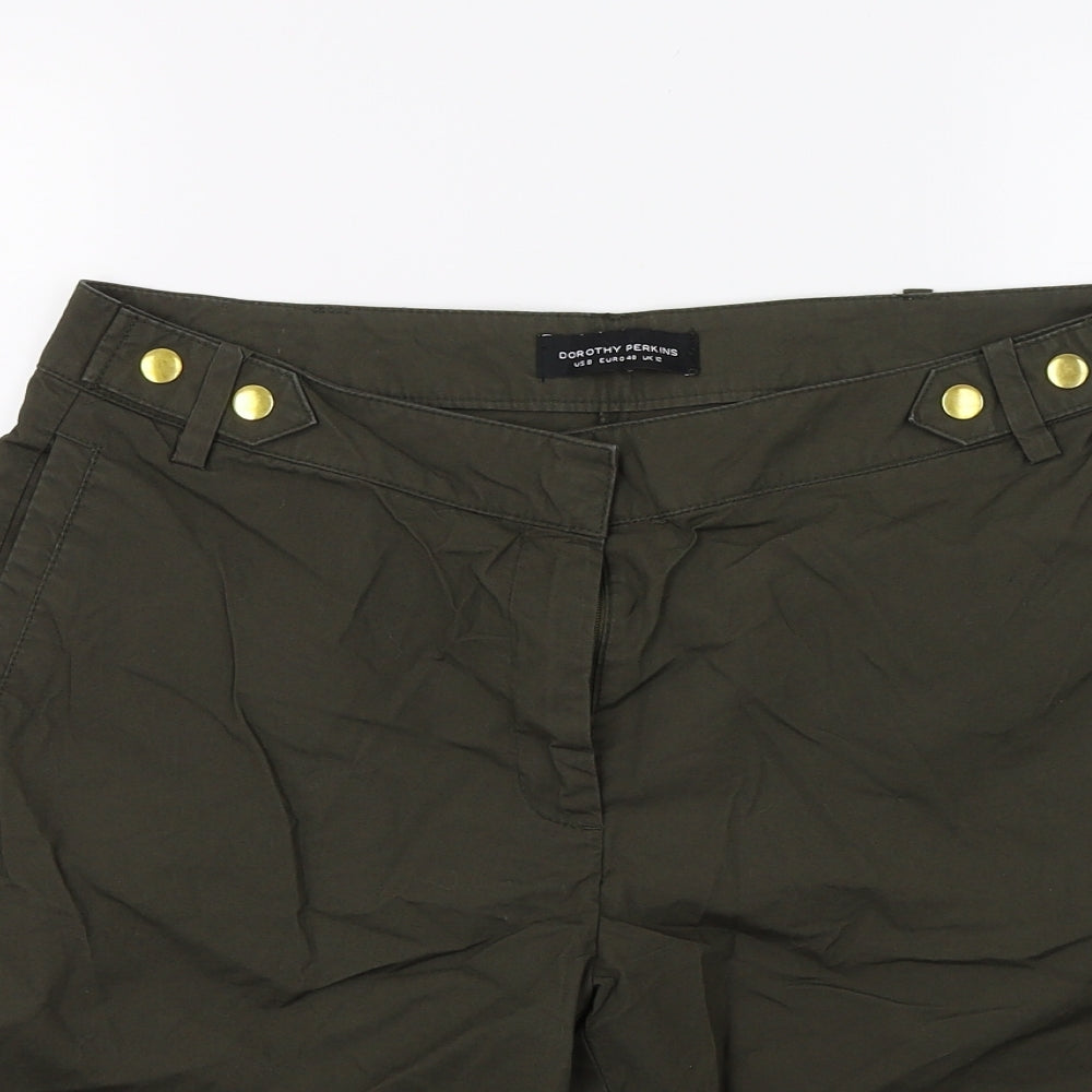 Dorothy Perkins Womens Green   Bermuda Shorts Size 12