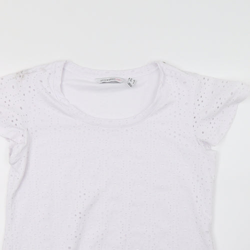 Live Girls White   Basic T-Shirt Size XS