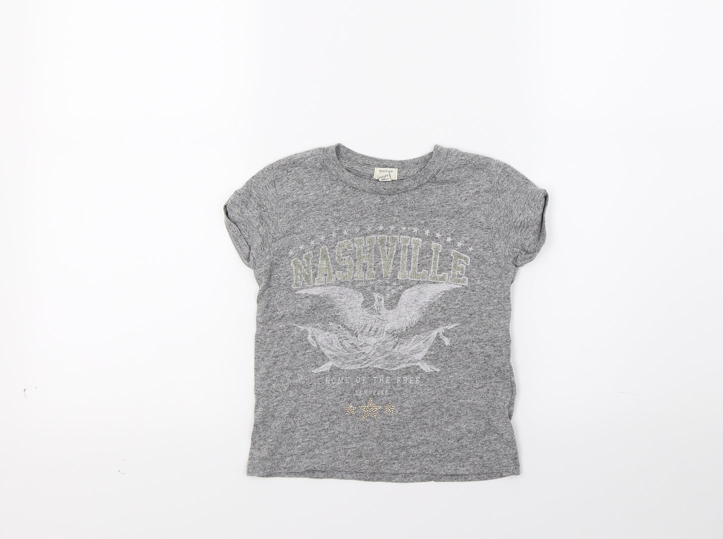 River Island Girls Grey   Basic T-Shirt Size 2-3 Years  - Nashville