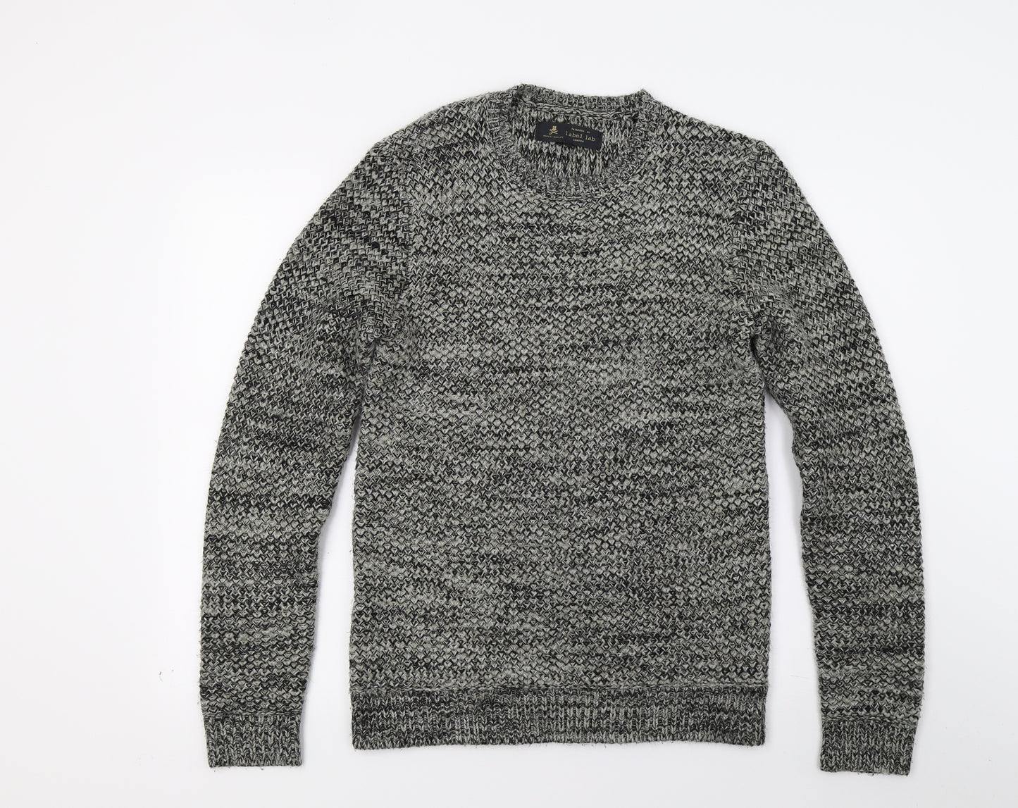 Label Lab Mens Red  Knit Pullover Jumper Size S